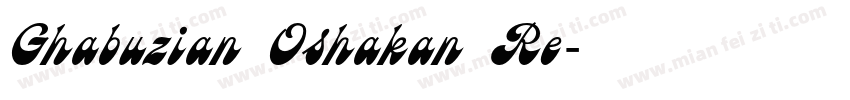 Ghabuzian Oshakan Re字体转换